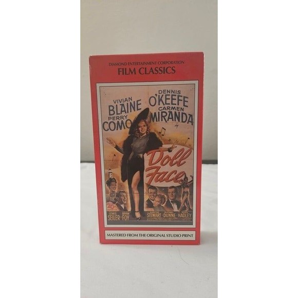 Doll Face (VHS, 1994) Perry Como, Dennis O'Keefe, Vivian Blaine, Carmen Miranda - Picture 1 of 7